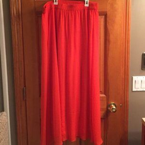 Old Navy Chiffon Maxi Skirt Coral